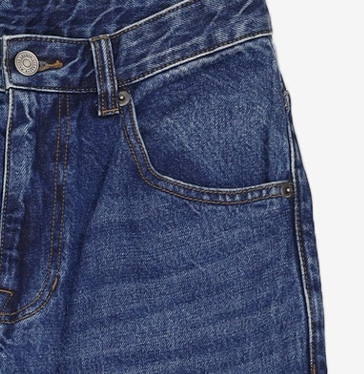 엠엘비(MLB) (M) 와이드 포켓로고 데님팬츠 LA (DARK BLUE) XXL