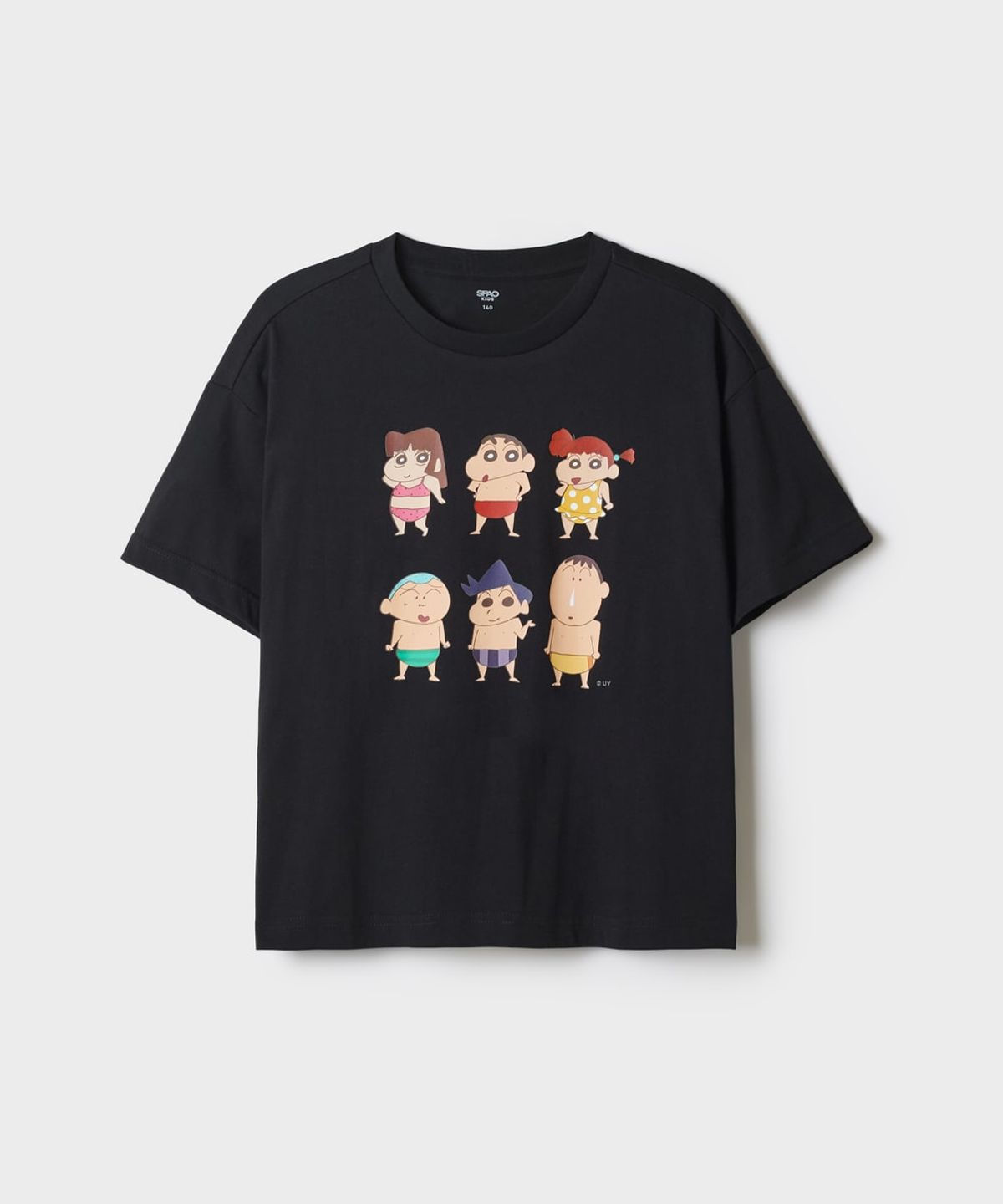 스파오 키즈(SPAO KIDS) [키즈] (짱구) 반팔티(Black)_SPRLG37KU2