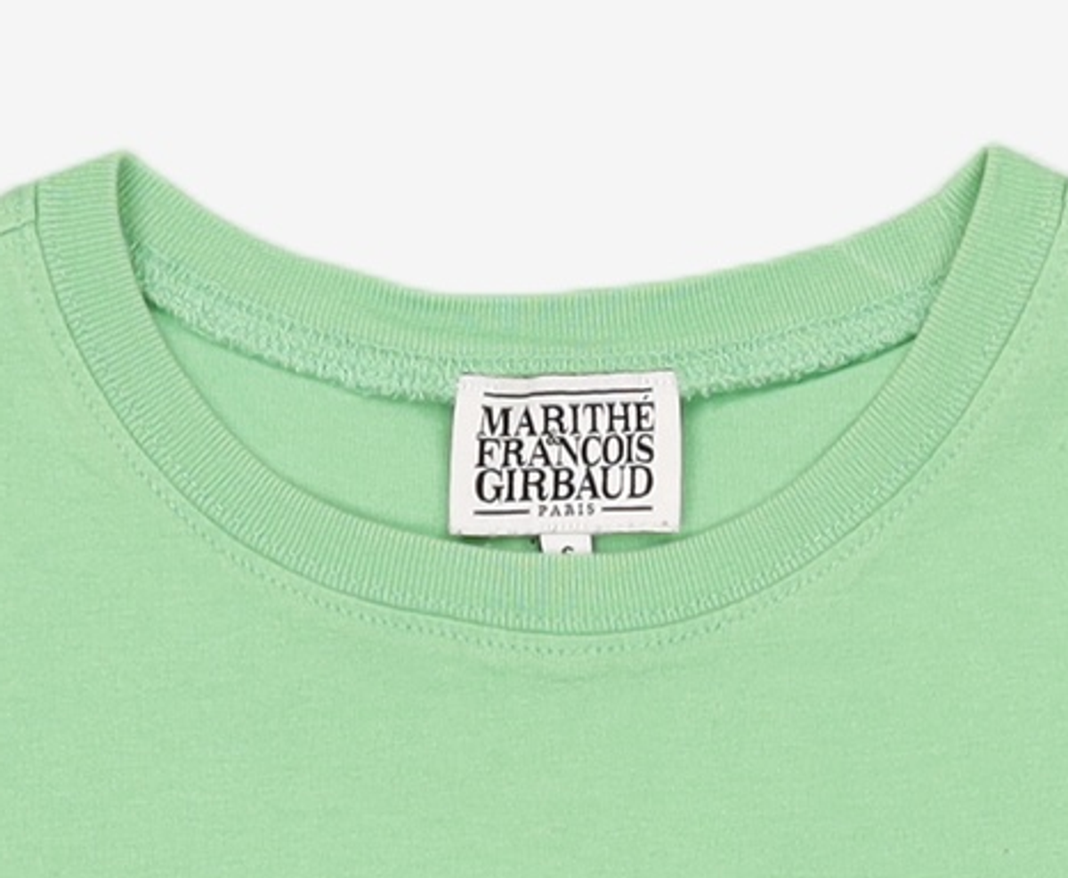 마리떼 프랑소와 저버(MARITHÉ + FRANҪOIS GIRBAUD) W CLASSIC LOGO CROP TEE sky blue S