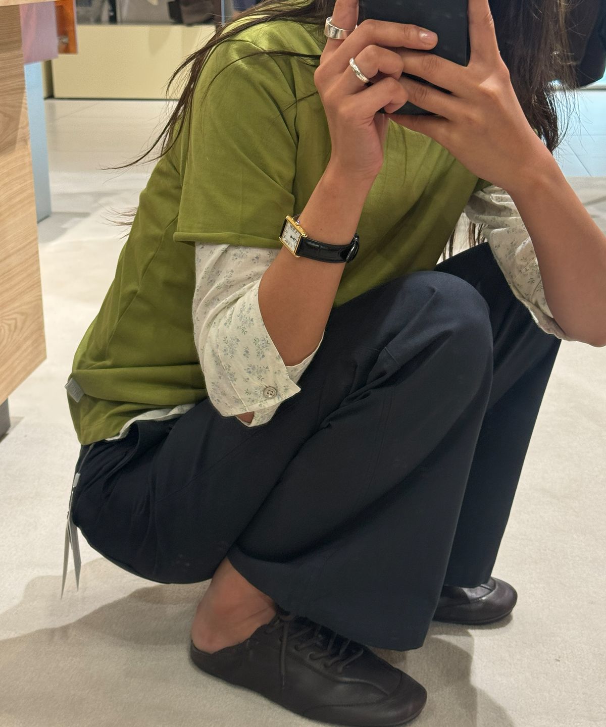 108파운드(108POUND) Cutting Round Tee_Olive