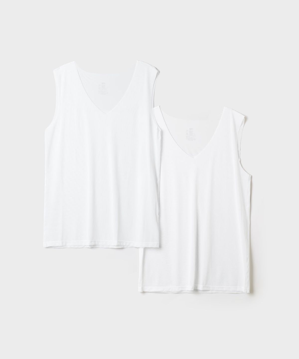 스파오(SPAO) [2PACK] [COMFORT] 남성 심리스 브이넥 민소매_SPMRGA9A22