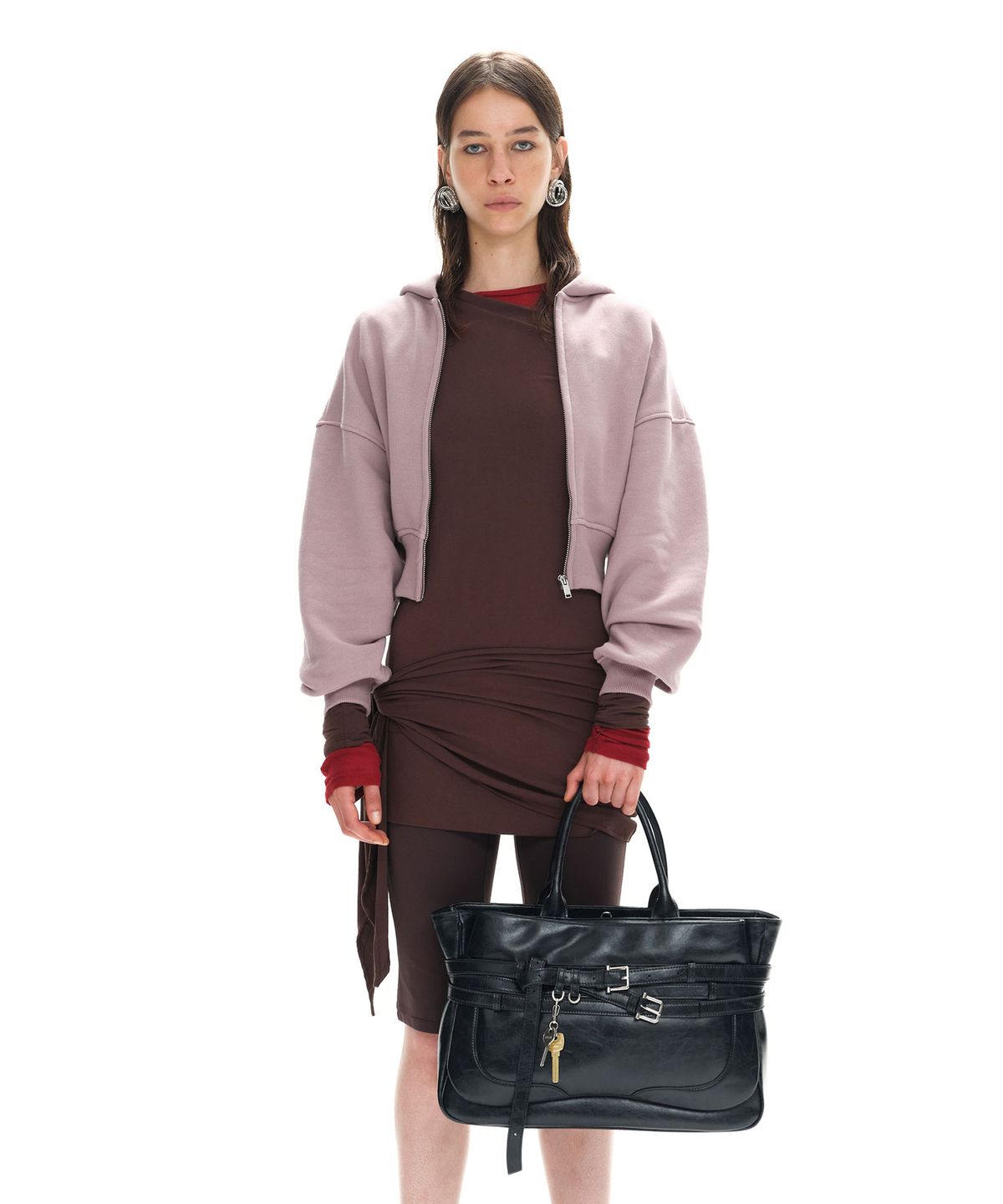 오소이(OSOI) TOTE BROCLE [VEIN BLACK]