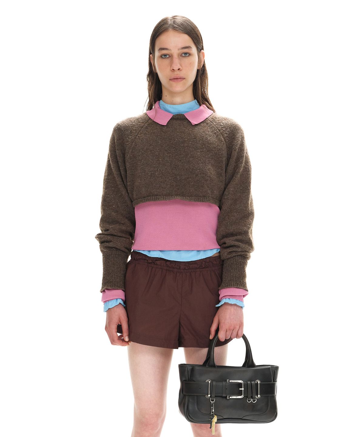 오소이(OSOI) TOTE BROCLE MINI [STAIN BROWN]