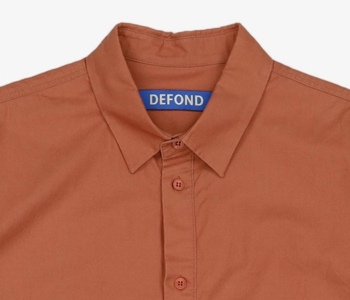 드퐁(DEFOND) SLIT SLEEVE OVERSIZE SHIRTS_RED BEAN ONE SIZE