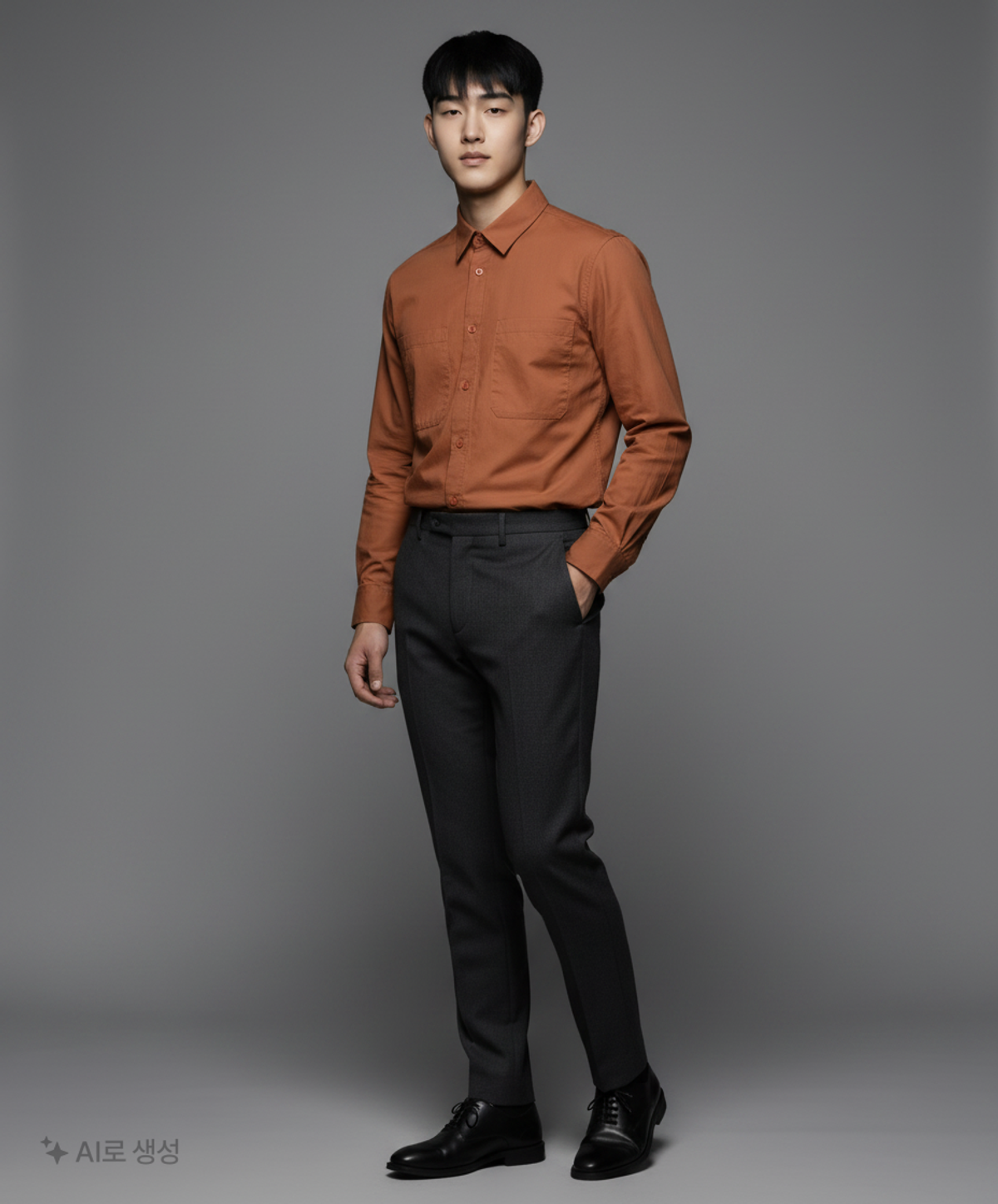 드퐁(DEFOND) SLIT SLEEVE OVERSIZE SHIRTS_RED BEAN ONE SIZE