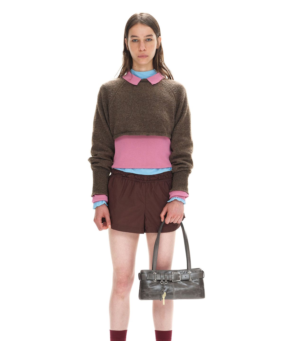 오소이(OSOI) SHOULDER BROCLE MINI [AGED GREY]