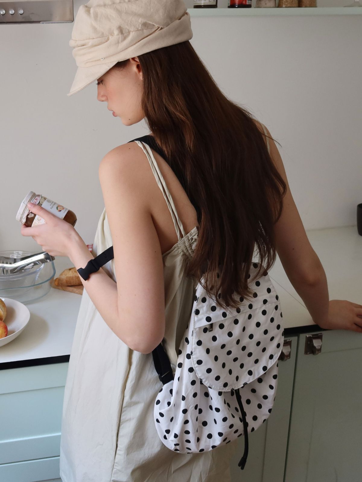 시오르(SIEOR) POPI DOT BACKPACK_white