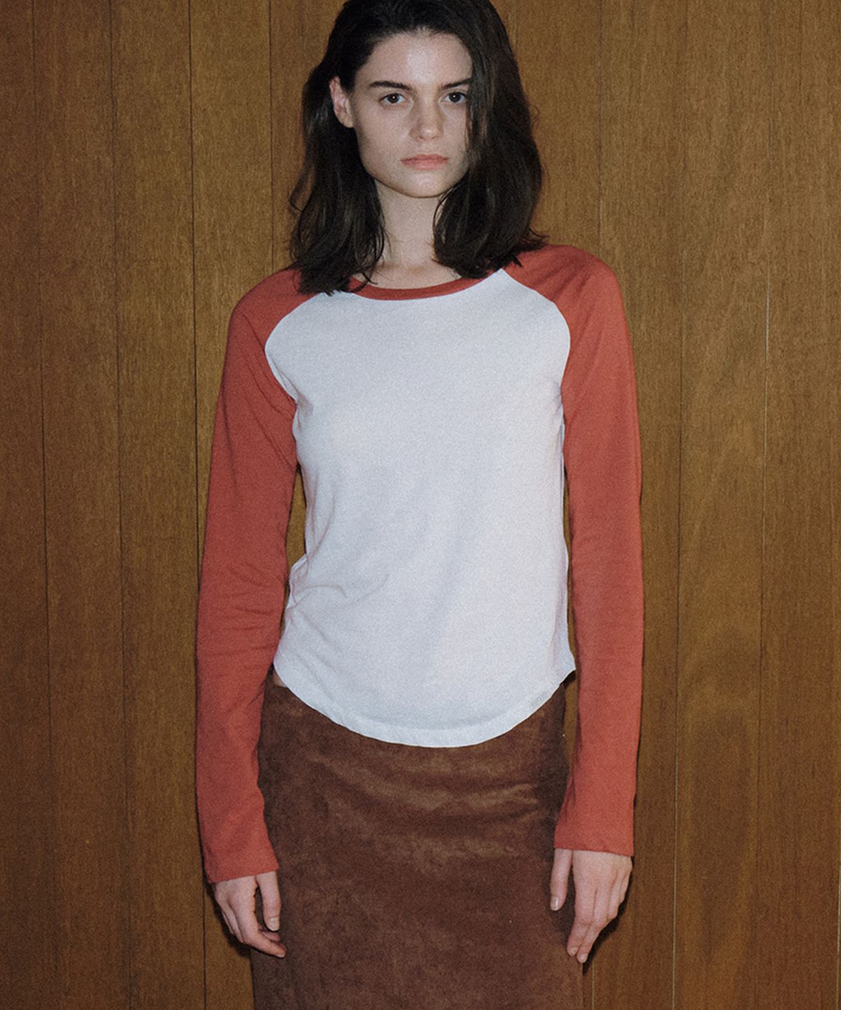 108파운드(108POUND) Dusty Raglan Tee_Ivory