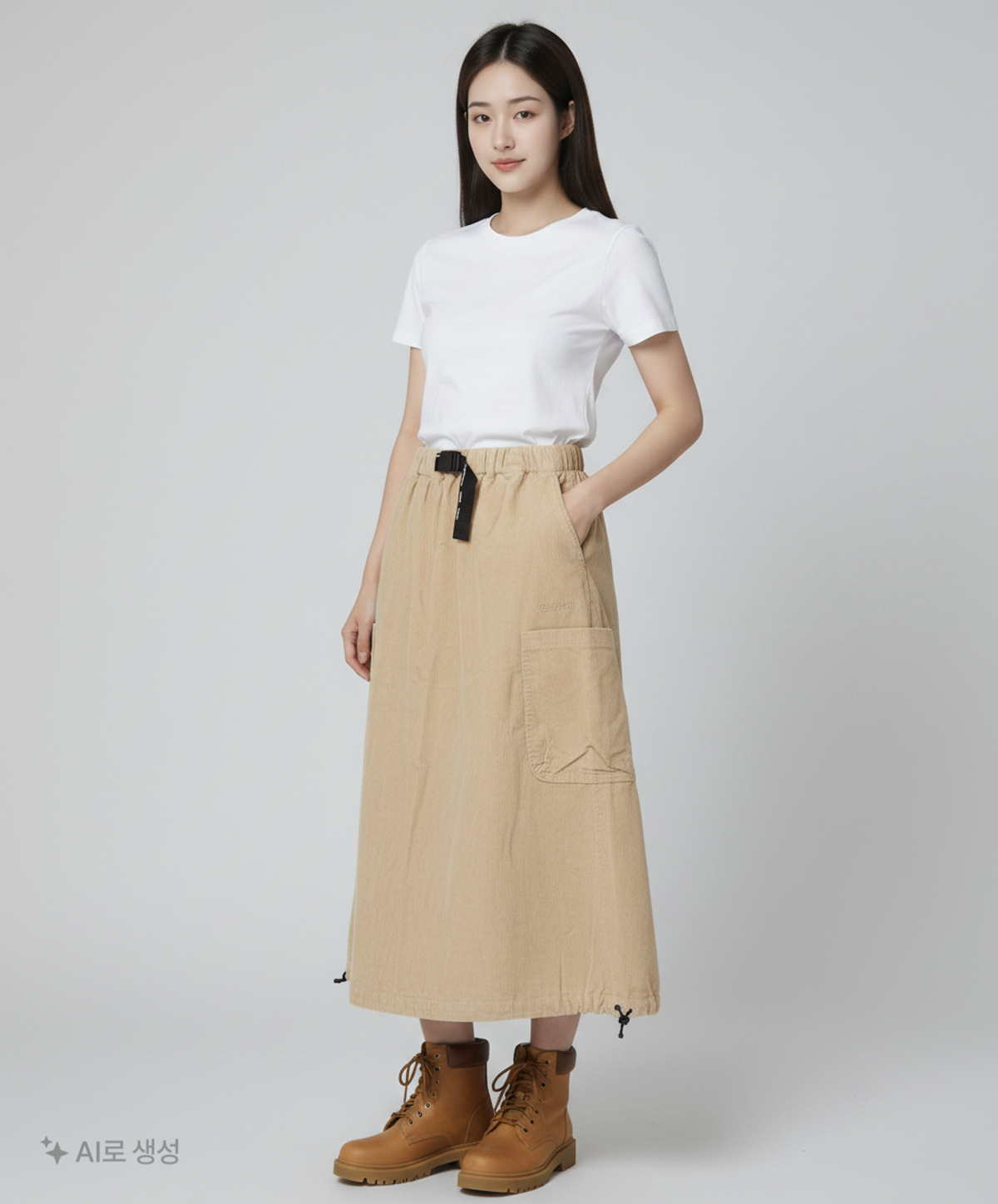 아웃도어 프로덕츠(OUTDOOR PRODUCTS) 코듀로이 벨티드 벌룬 스커트 COUDUROY BELTED BALLOON SKIRT XS