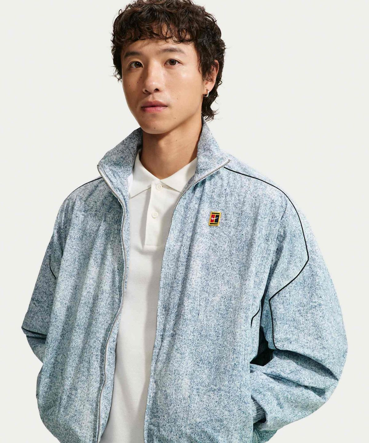 나이키(NIKE) 클럽 룰스 풀집 재킷 M - 화이트:블랙 / IQ8425-100