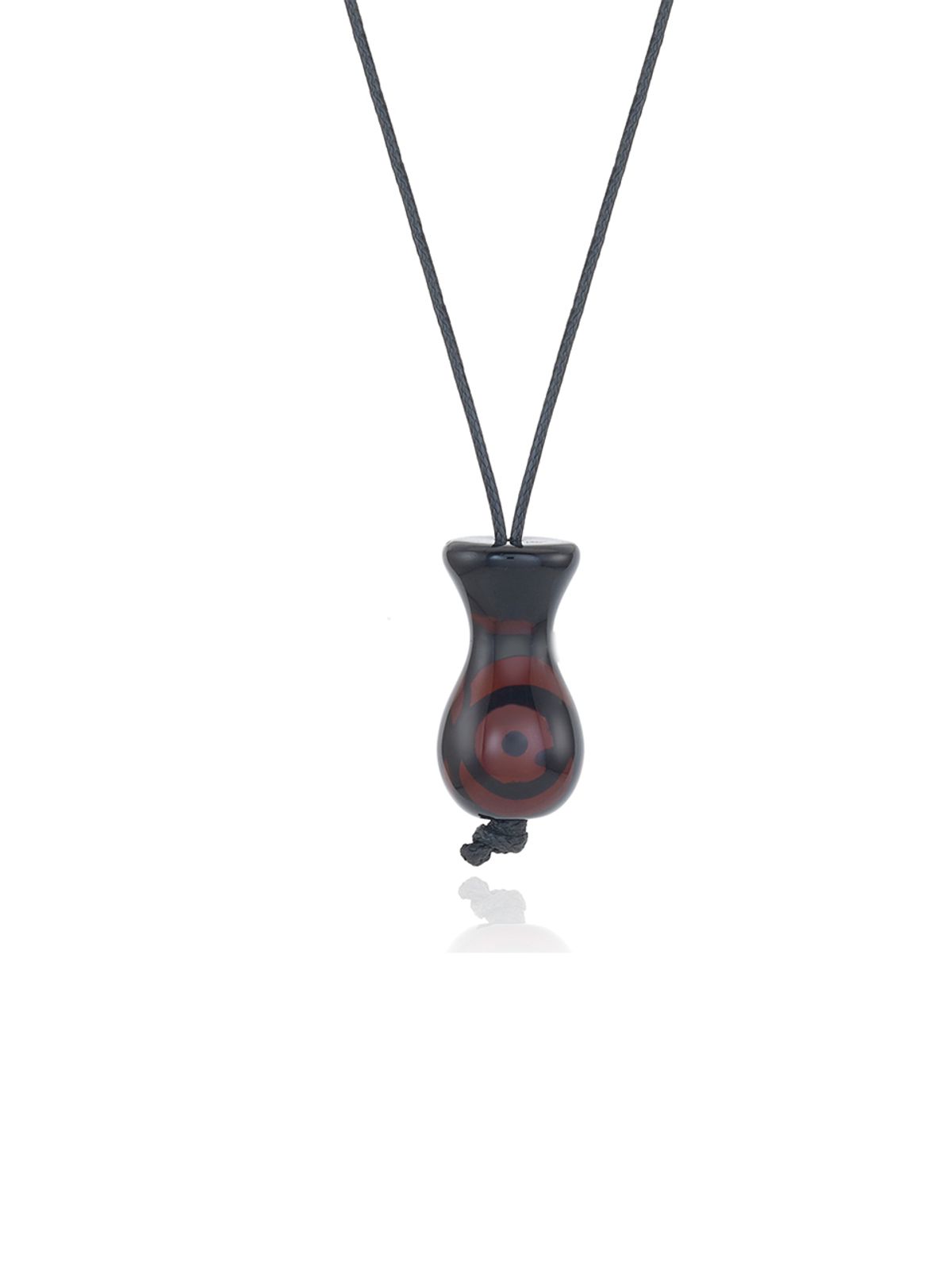 데누(DENU) Brown Agate Calabash necklace [Brown]