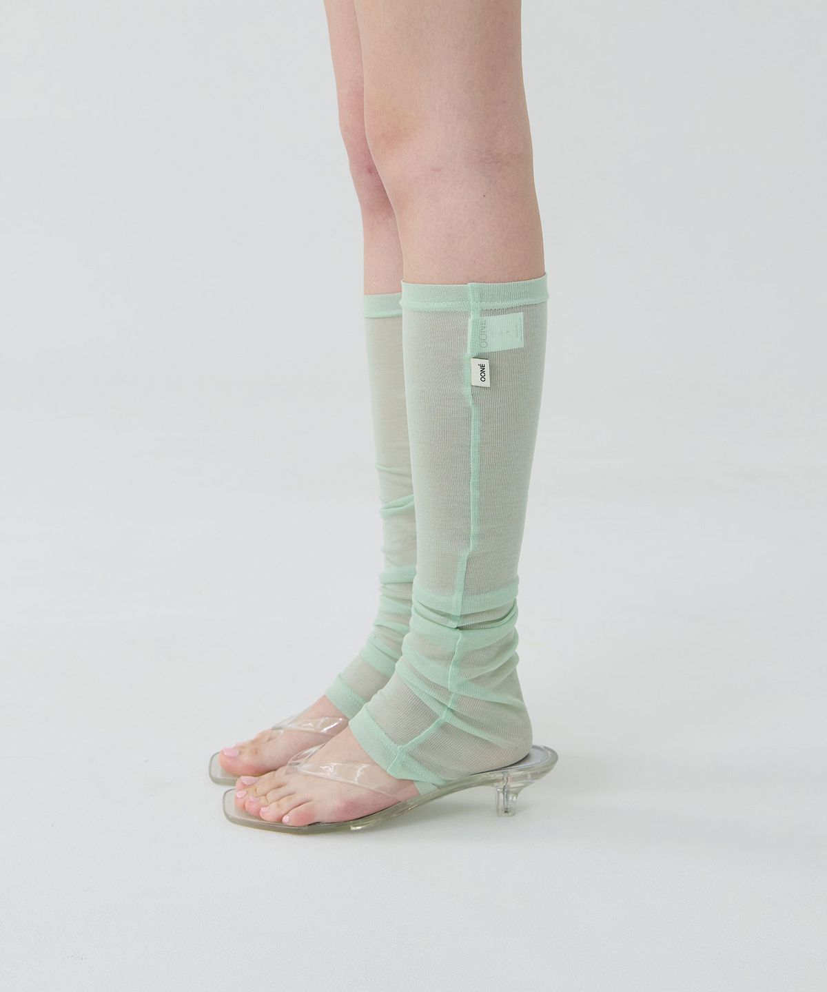 우네(OONE) Soft Sheer Open-Toe Warmer_Mint