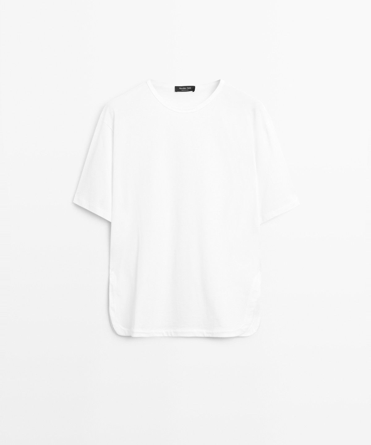 마시모두띠(MASSIMO DUTTI) 100% 코튼 플루이드 티셔츠
