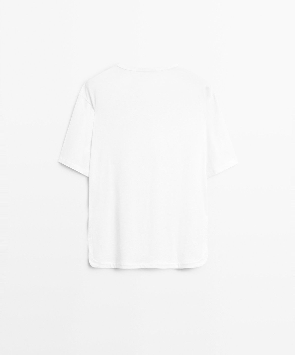 마시모두띠(MASSIMO DUTTI) 100% 코튼 플루이드 티셔츠
