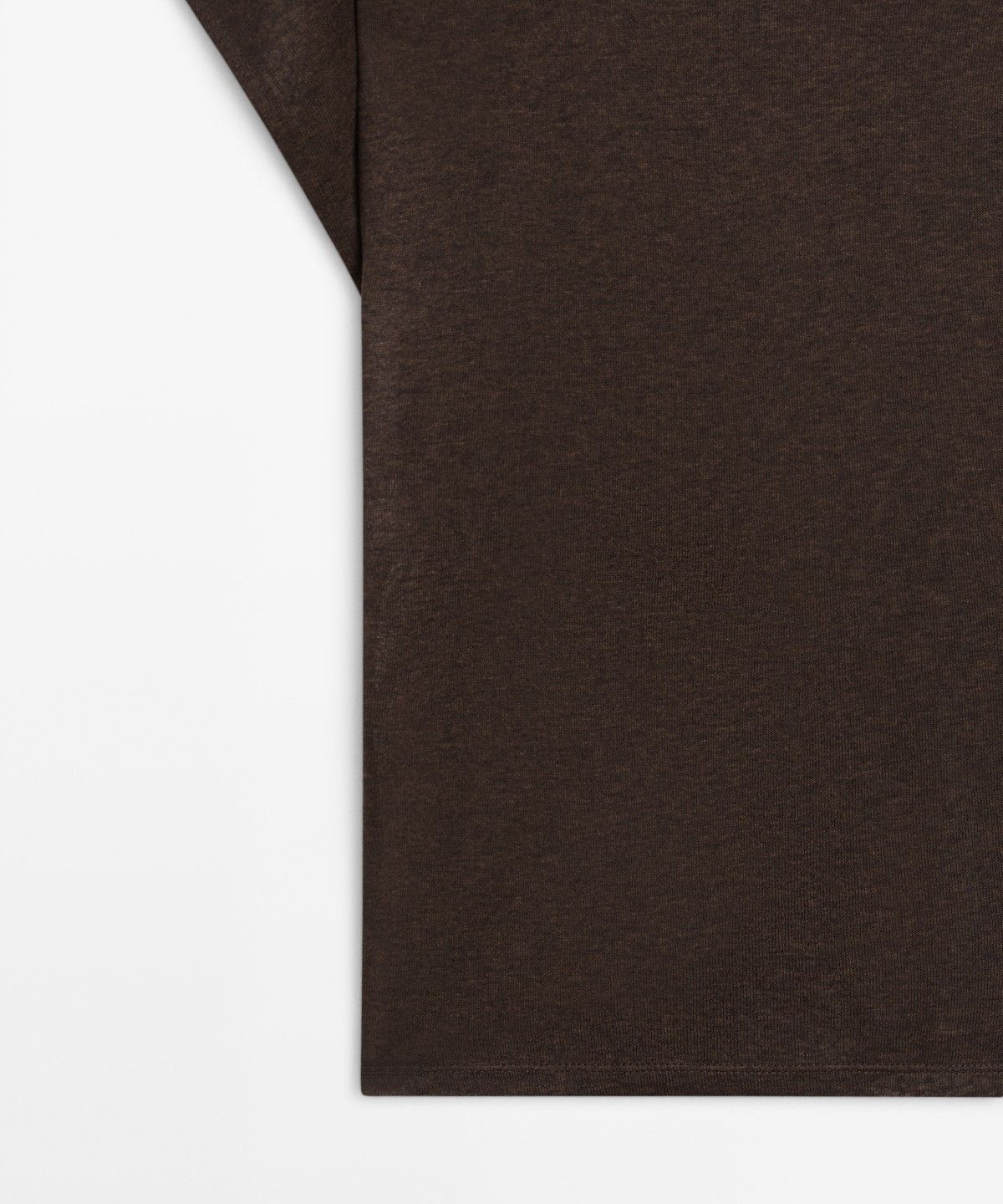 마시모두띠(MASSIMO DUTTI) 드롭 숄더 비대칭 플루이드 탑
