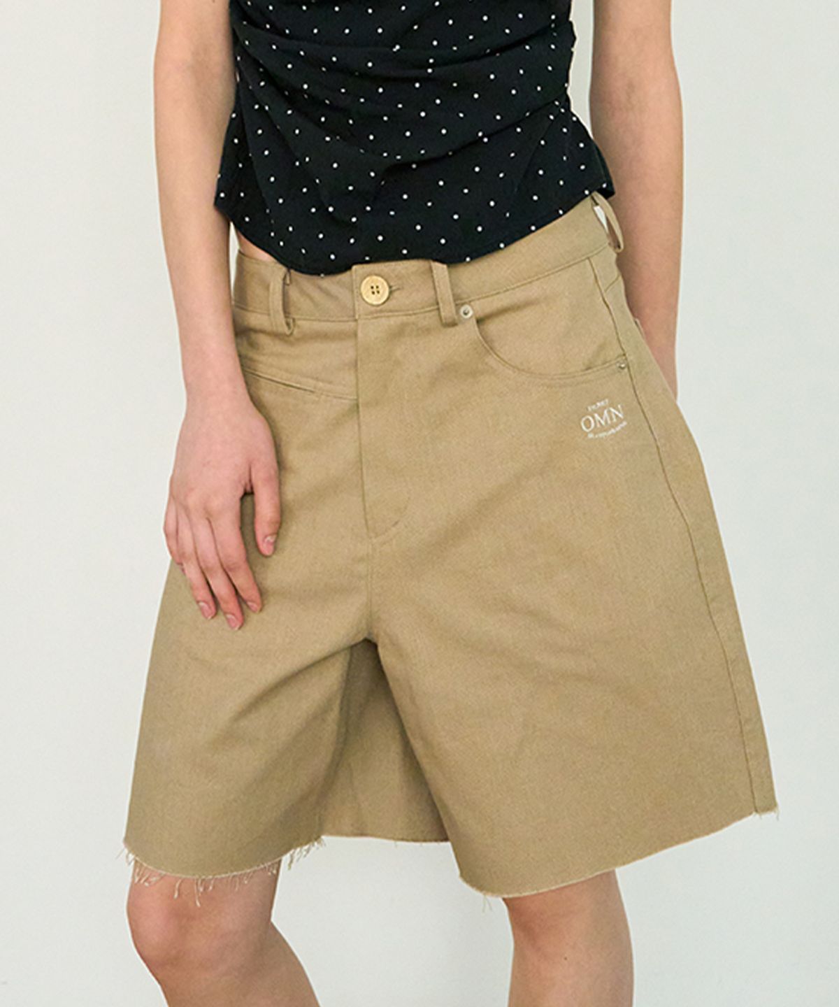 위메농(OUI MAIS NON) Frida cotton half pants