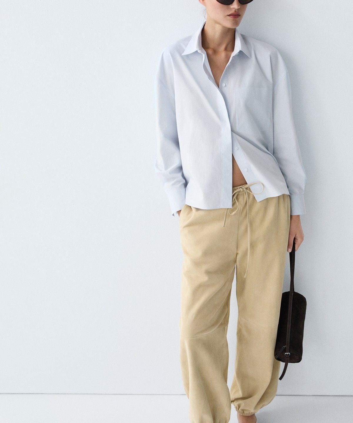 마시모두띠(MASSIMO DUTTI) 100% 코튼 셔츠 포켓 디테일
