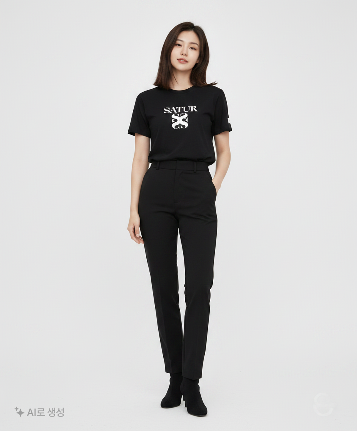 세터(SATUR) 클래식 로고 후드 + 클래식 로고 반팔 패키지