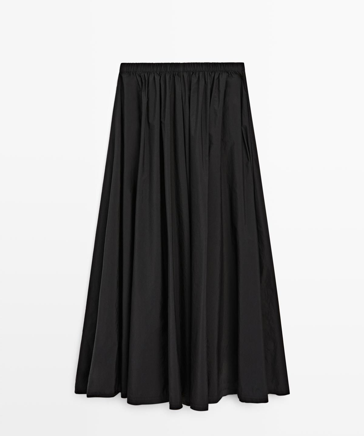마시모두띠(MASSIMO DUTTI) 테크니컬 미디 스커트