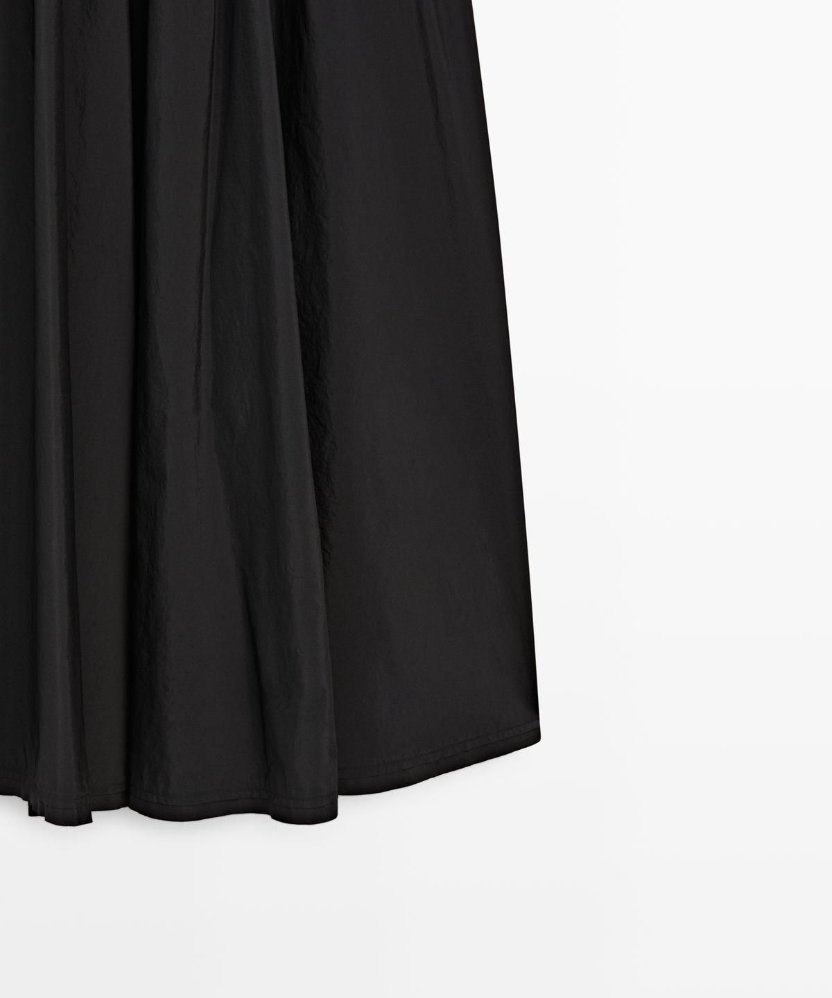 마시모두띠(MASSIMO DUTTI) 테크니컬 미디 스커트