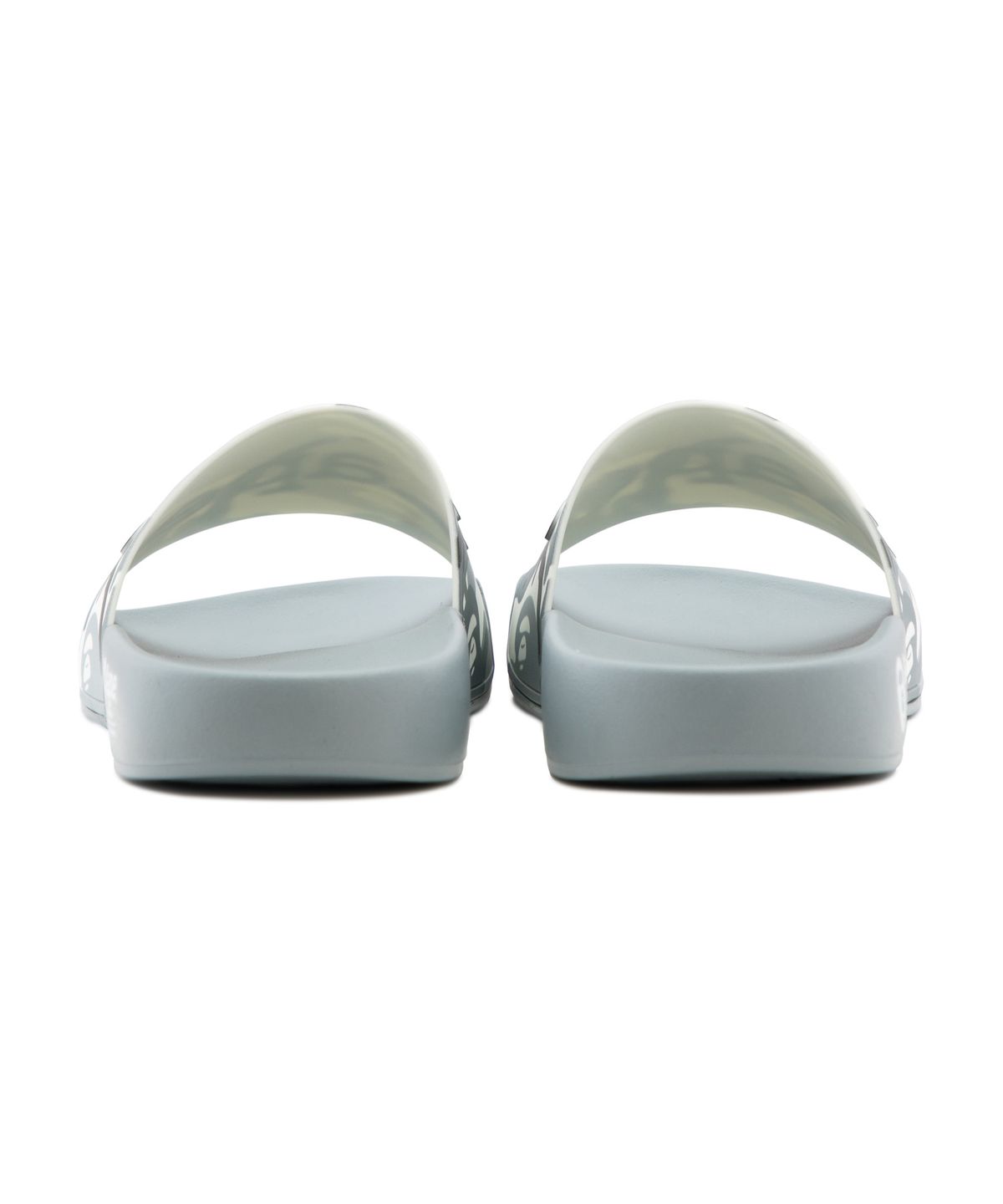 에이프(AAPE) 로고 슬라이드 화이트 / AAPSHM6763XXQWHZ