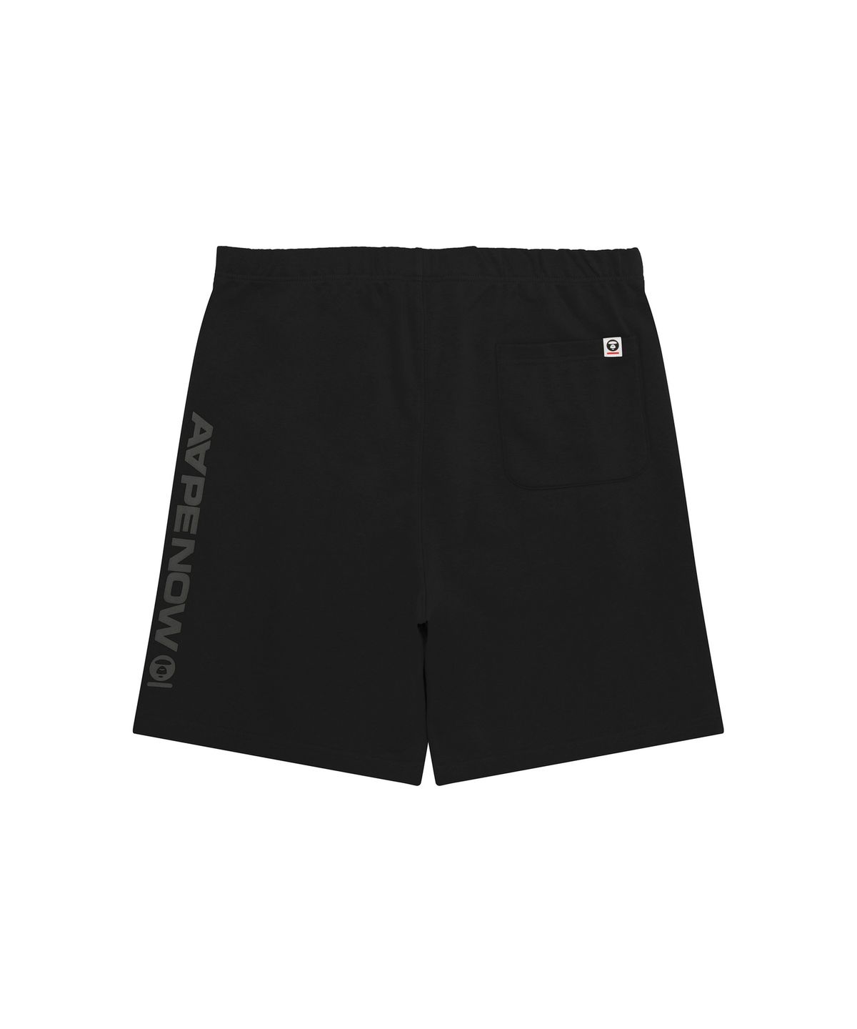 에이프(AAPE) AAPE NOW 문페이스 스웨트 쇼츠 블랙 / AAPSPMC685XXQBKX