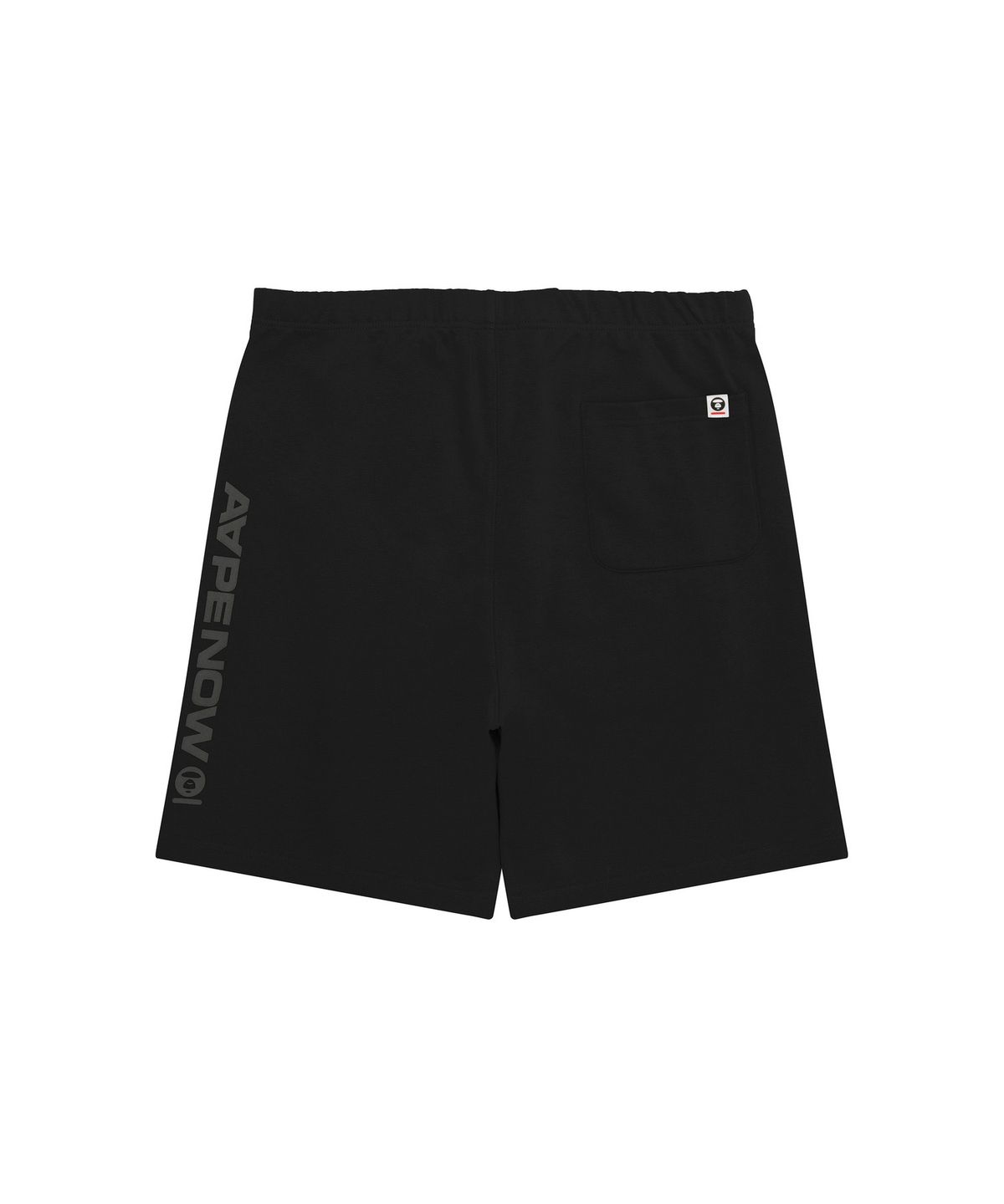 에이프(AAPE) AAPE NOW 문페이스 스웨트 쇼츠 블랙 / AAPSPMC685XXQBKX