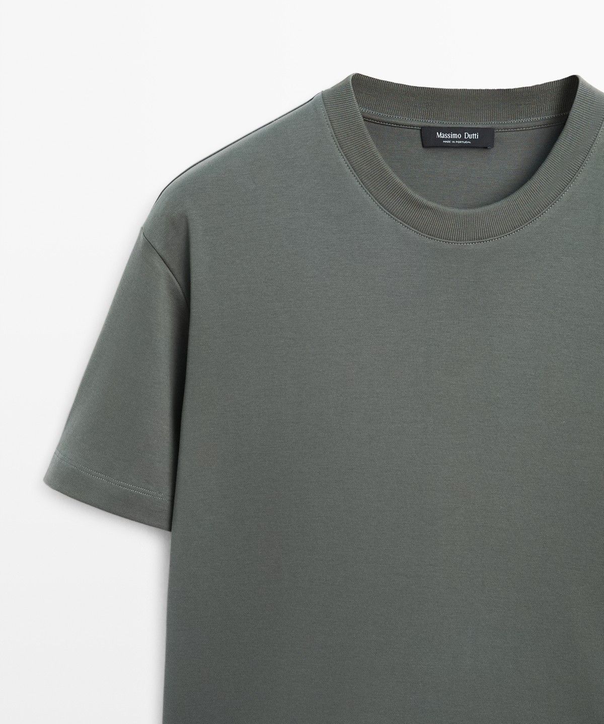 마시모두띠(MASSIMO DUTTI) 100% 코튼 반팔 티셔츠