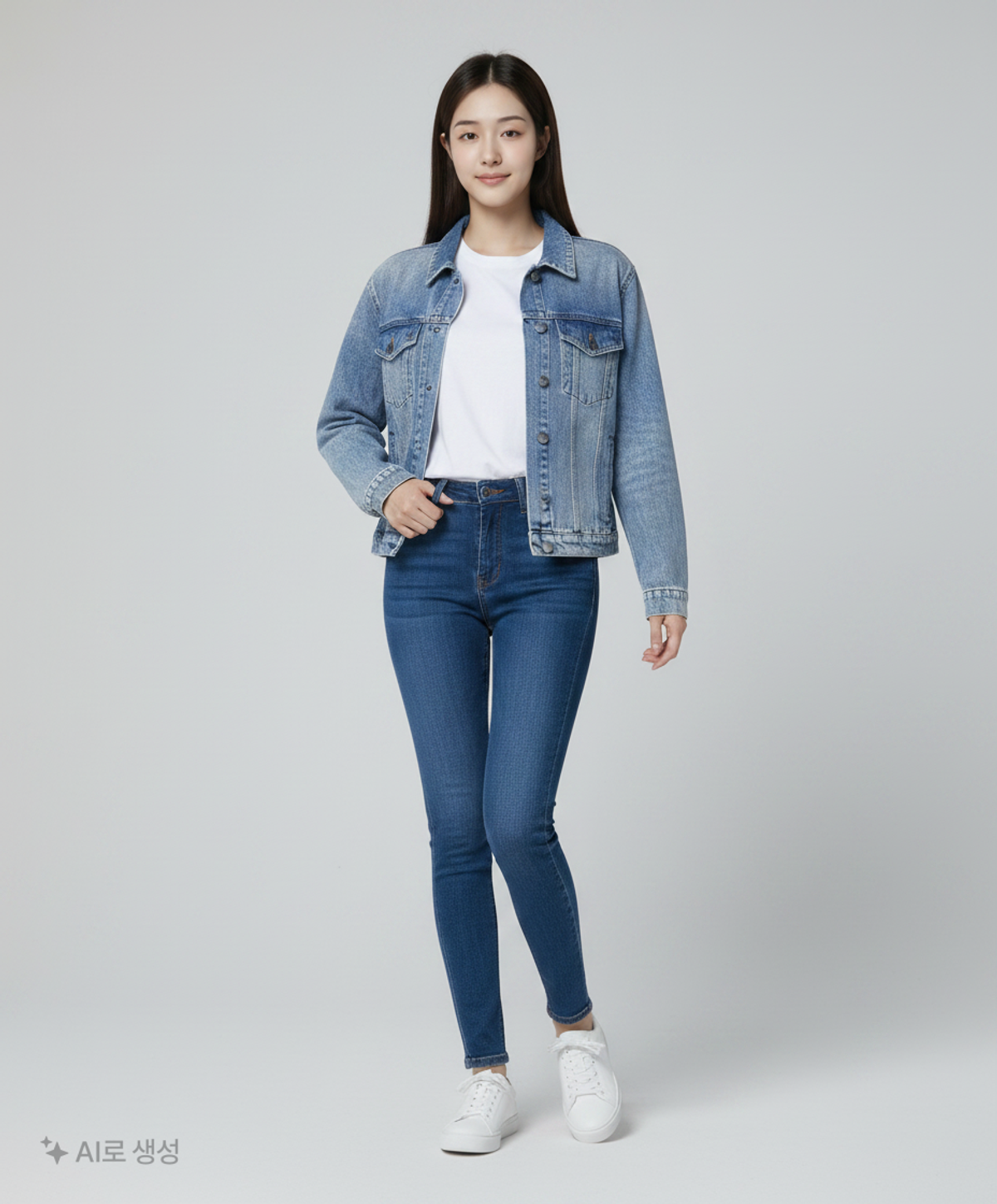 캘빈클라인 진(CALVIN KLEIN JEANS) 데님/트러커 재킷 L