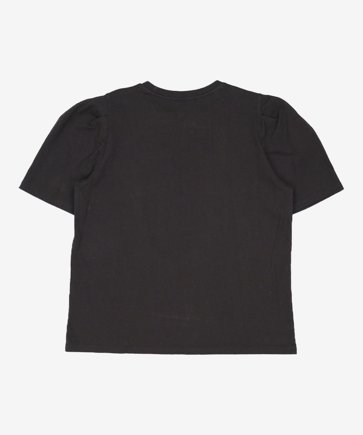 비뮤즈맨션(BEMUSE MANSION) Curved short sleeve tee - Black FREE