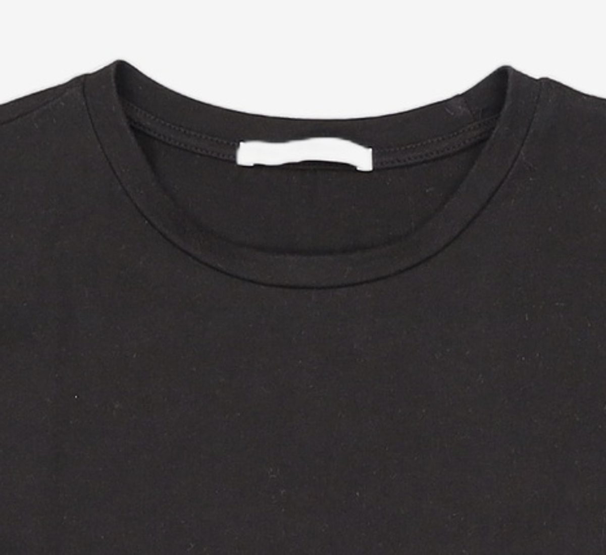 비뮤즈맨션(BEMUSE MANSION) Curved short sleeve tee - Black FREE