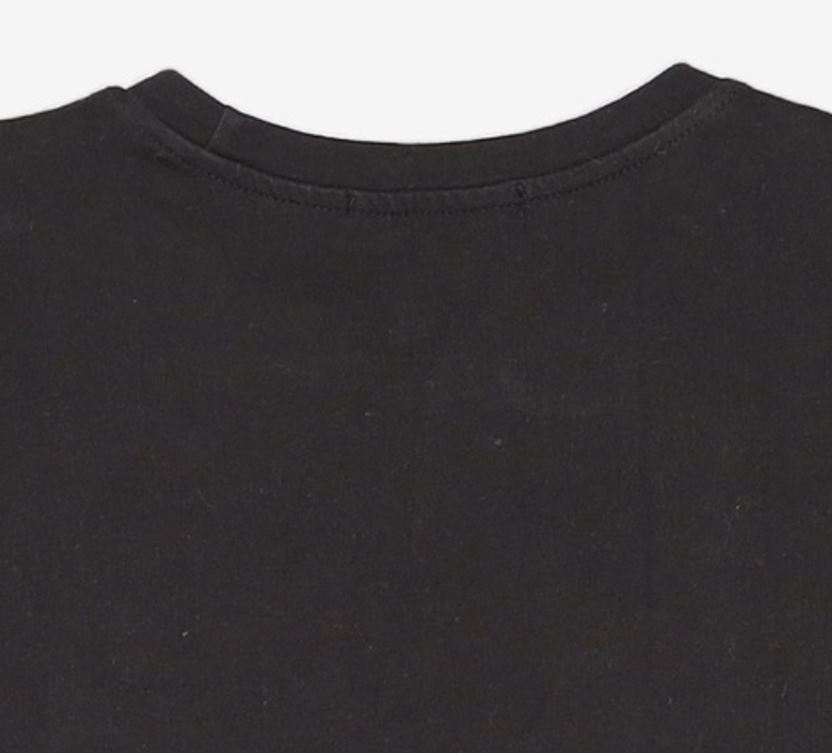 비뮤즈맨션(BEMUSE MANSION) Curved short sleeve tee - Black FREE