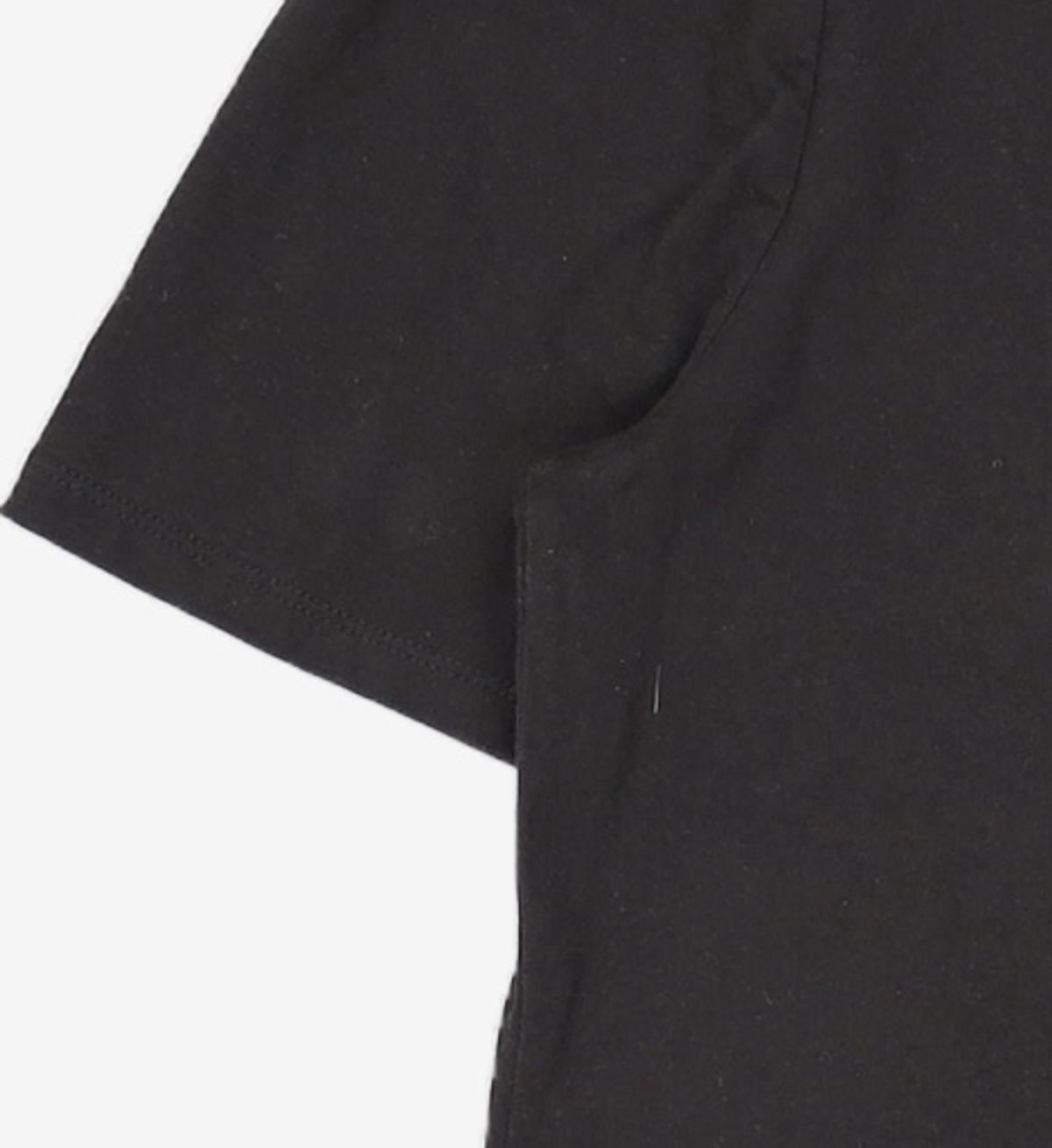 비뮤즈맨션(BEMUSE MANSION) Curved short sleeve tee - Black FREE