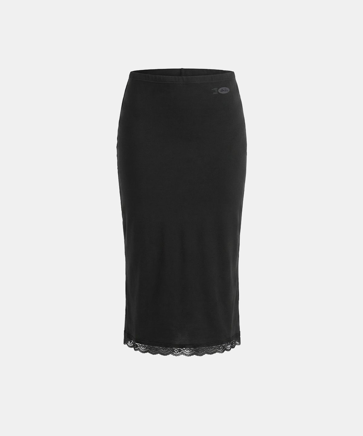 배드블러드(BADBLOOD) Everyday Lace Midi Skirt - Black