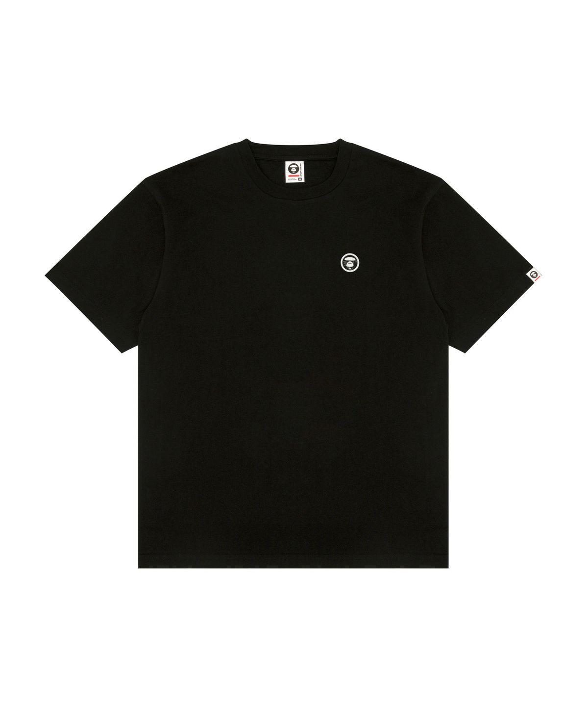 에이프(AAPE) AAPENOW 문페이스 티셔츠 블랙 / AAPTEM1808XXQBKX