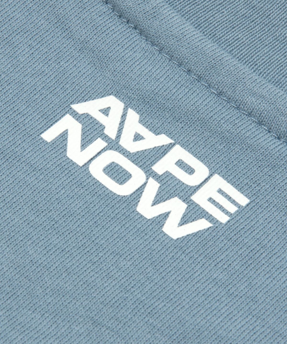 에이프(AAPE) AAPENOW 문페이스 티셔츠 블루 / AAPTEM1808XXQBLE