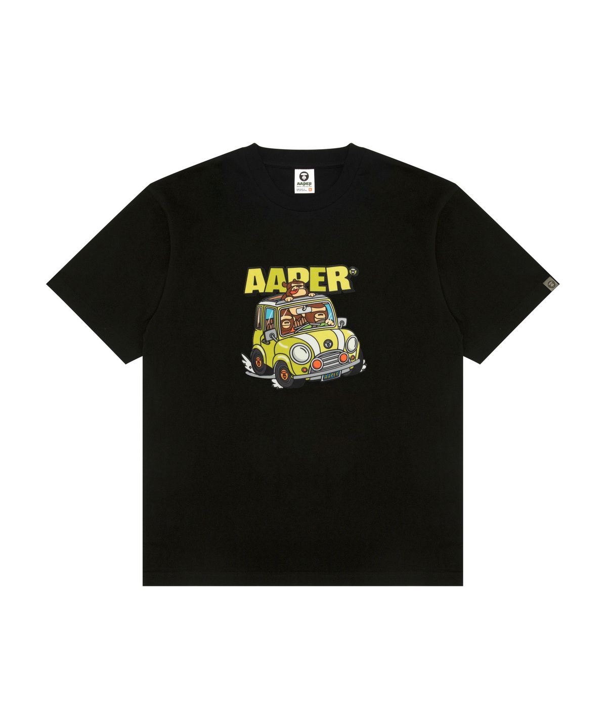에이프(AAPE) AAPER 그래픽 티셔츠 블랙 / AAPTEM1826XXQBKX