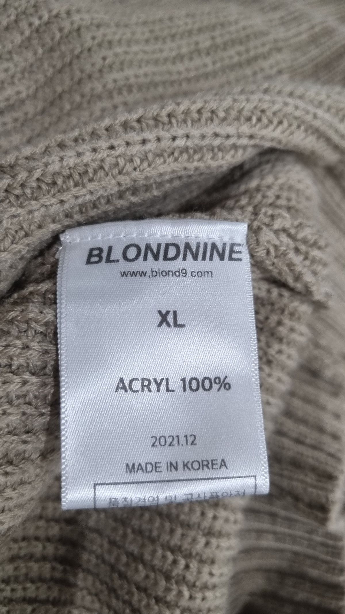 블론드나인(BLOND9) 니트/스웨터 XL