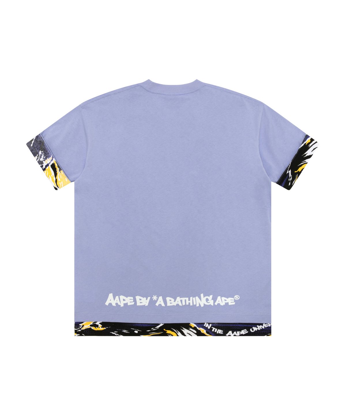 에이프(AAPE) 문페이스 티셔츠 퍼플 / AAPTEM1877XXQPPL