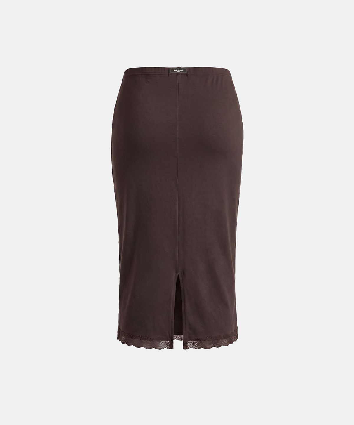 배드블러드(BADBLOOD) Everyday Lace Midi Skirt - Brown