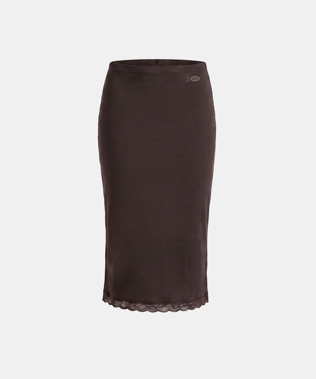 배드블러드(BADBLOOD) Everyday Lace Midi Skirt - Brown
