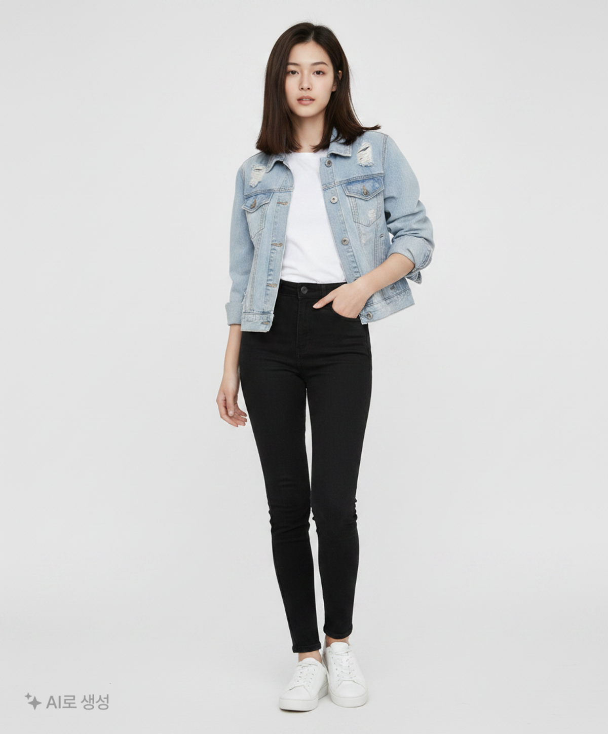 미쏘(MIXXO) 데님/트러커 재킷 S
