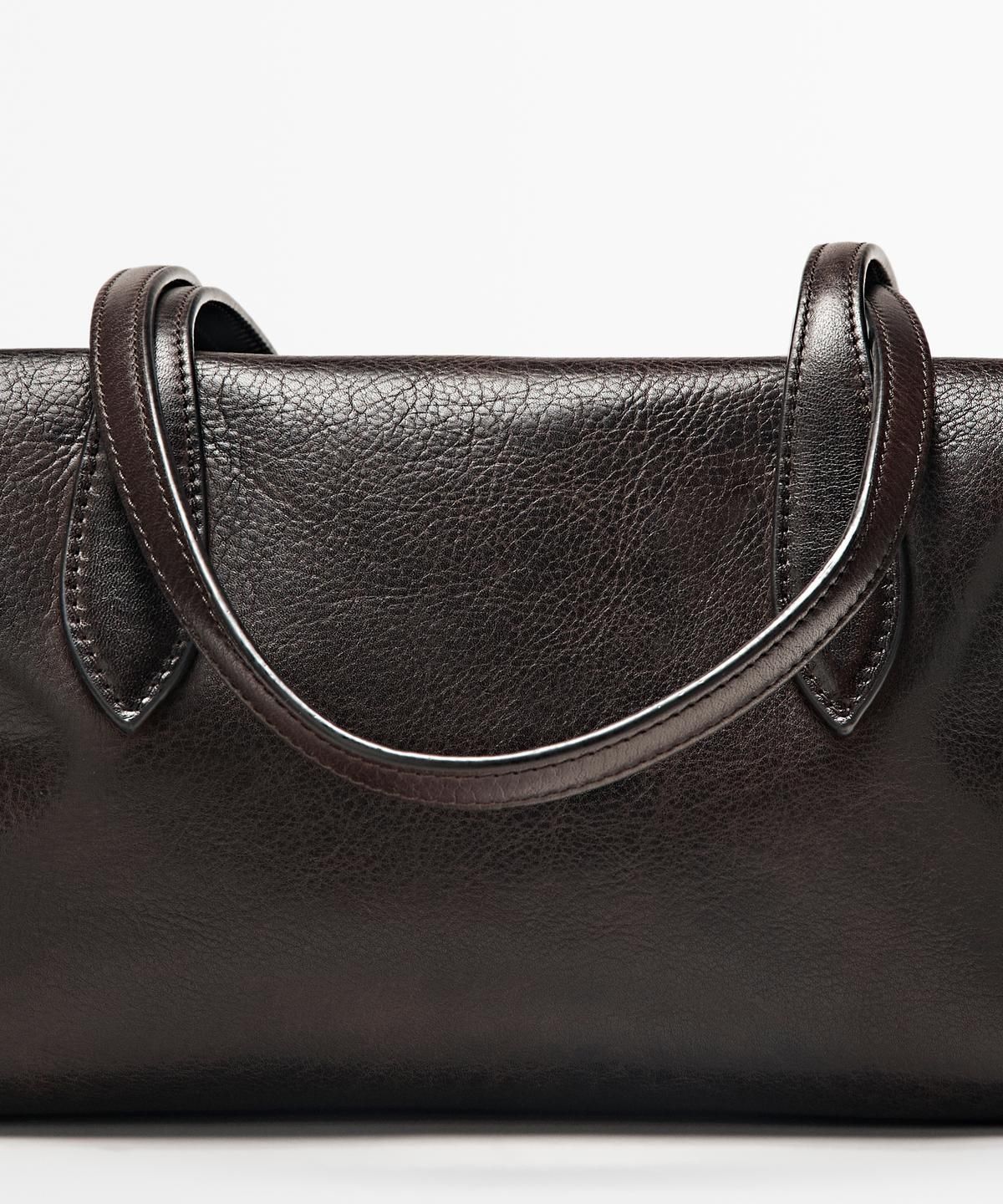 마시모두띠(MASSIMO DUTTI) 웨스트 나파 레더 사첼 백