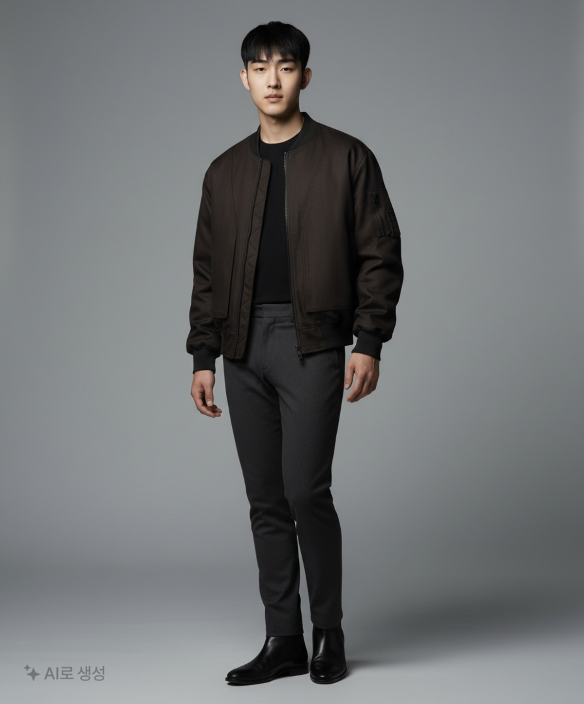 메종미네드(MAISON MINED) BLACK OVER MA-1 L
