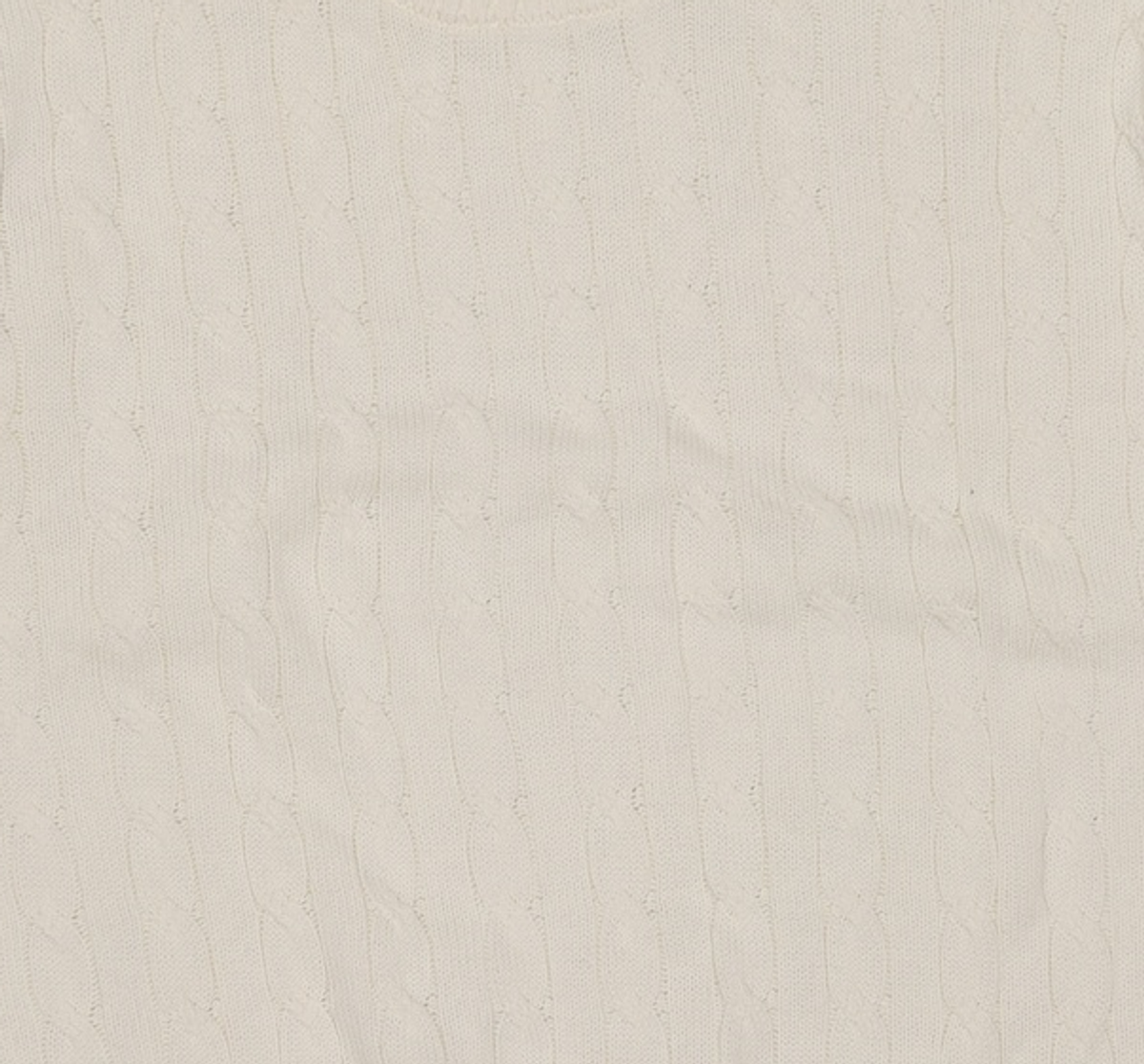 토피(TOFFEE) 클래식 케이블 라운드넥 하프 니트 (KHAKI BEIGE) XL