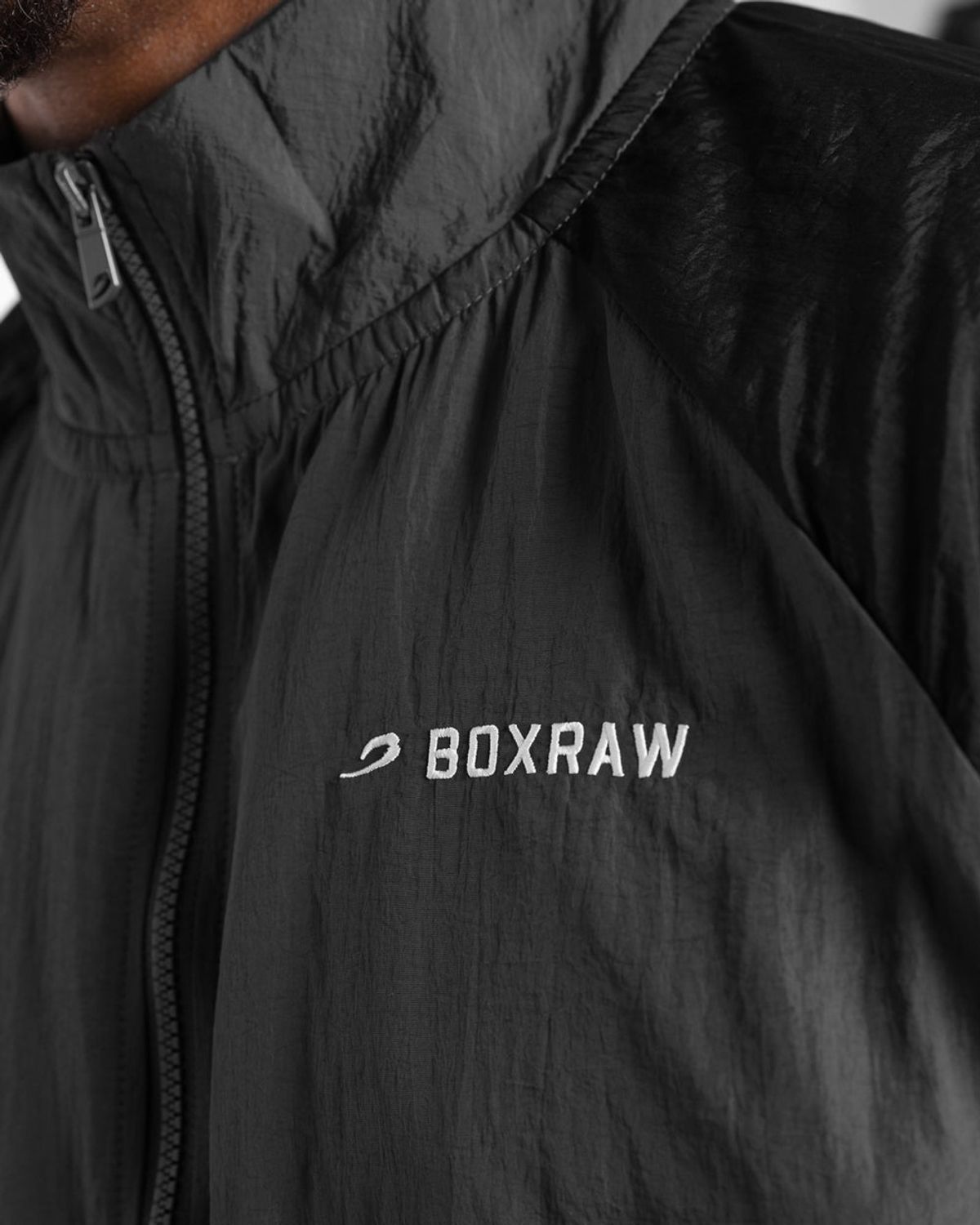 복스로(BOXRAW) 투네로 트랙 재킷 - 남성 M BXRW-TTJK [그레이/블랙]