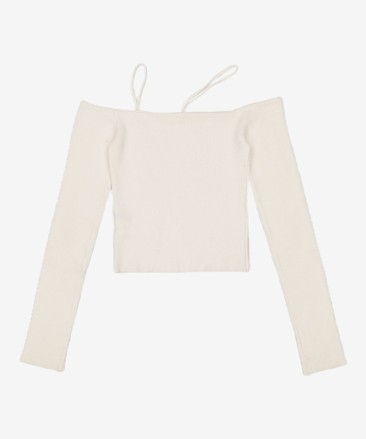 다이애그널(DIAGONAL) OFF SHOULDER STRAP KNIT (ivory) FREE