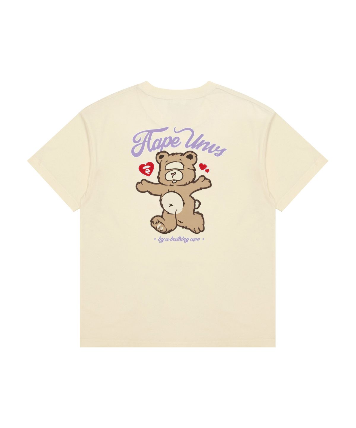 에이프(AAPE) 로고 그래픽 티셔츠 아이보리 / AAPTEW1905XXQIVX