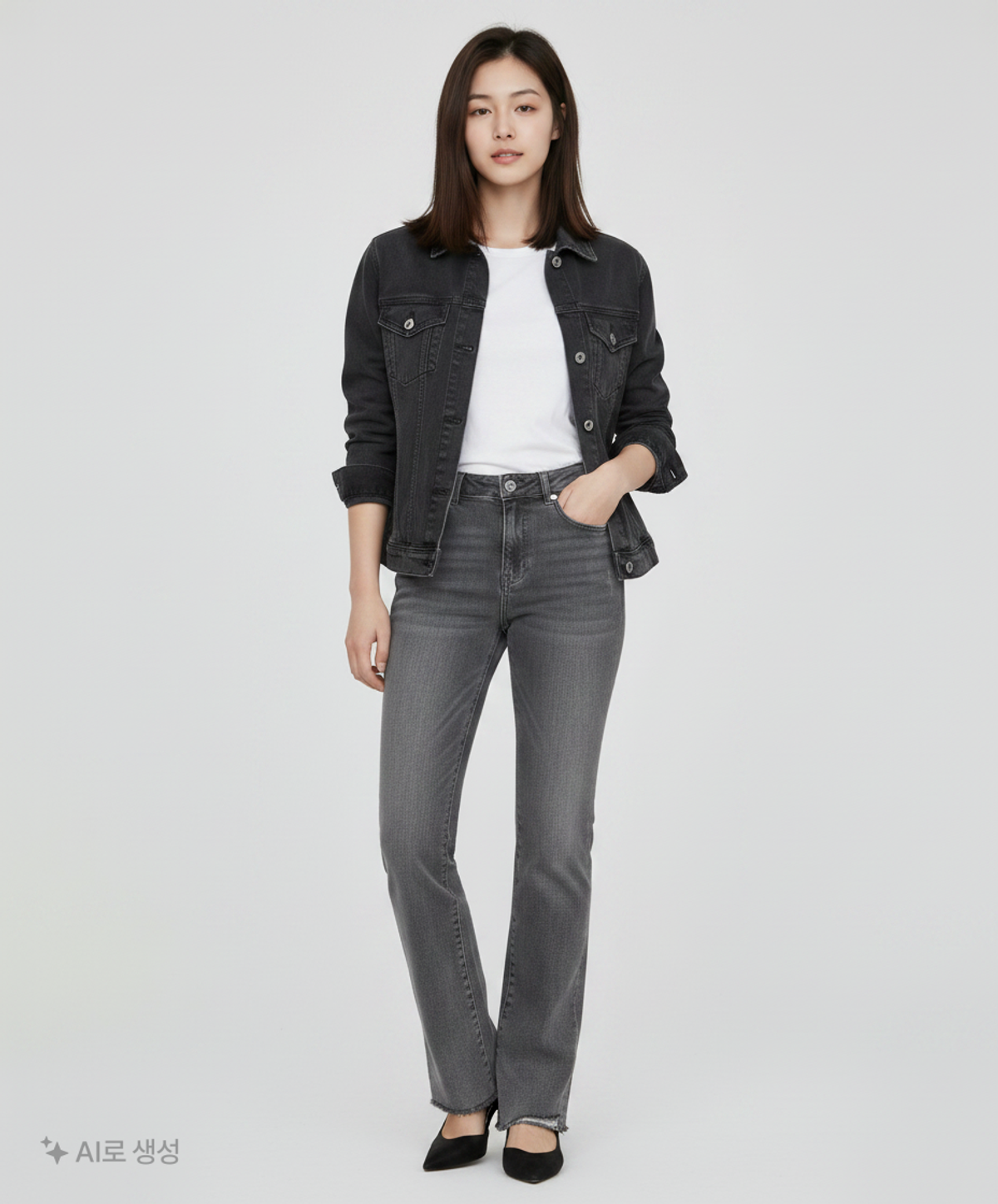 모브(MAUVE) 청/데님 팬츠 55