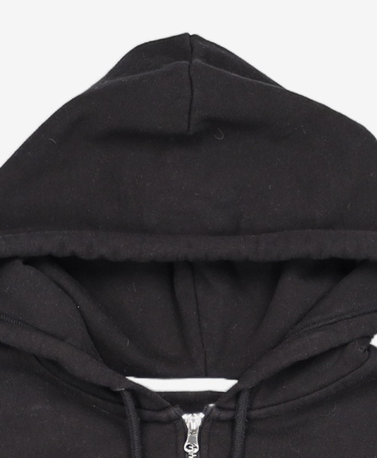 오아이오아이 컬렉션(OIOI COLLECTION) BASIC LOGO HOOD ZIPUP [BLACK] M